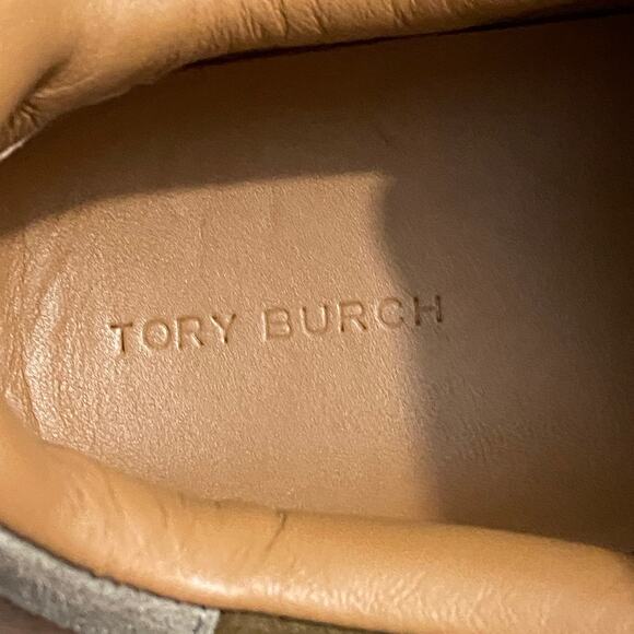 Tory Burch Lady Bug Sneaker Cream Brown Womens Size 6.5 - Picture 15 of 15